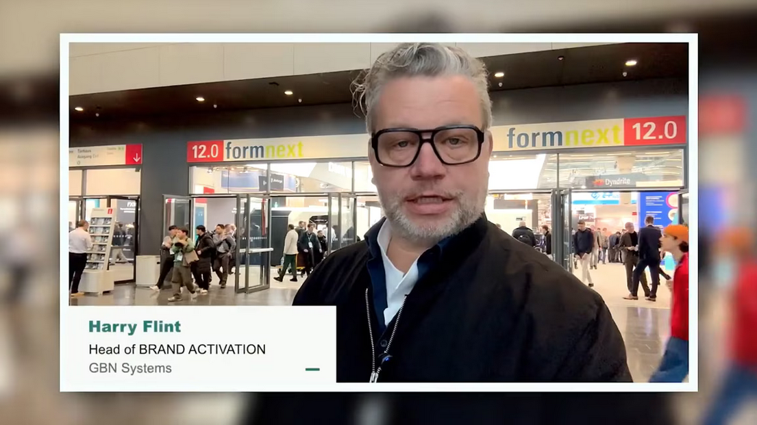 Harry Flint Videoreport der formnext 2024 für GBN Systems GmbH